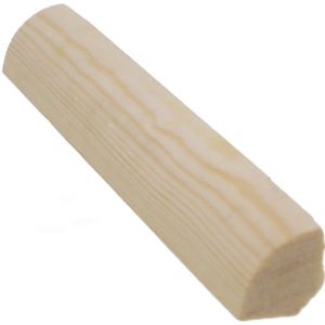 Neljännespyöreä lista 15x15x2400 mm mänty puuvalmis