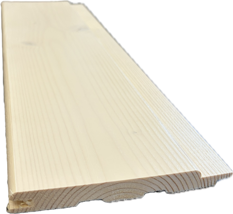 valkolakattu kuusipaneeli 14x120 mm STP 2-laatu